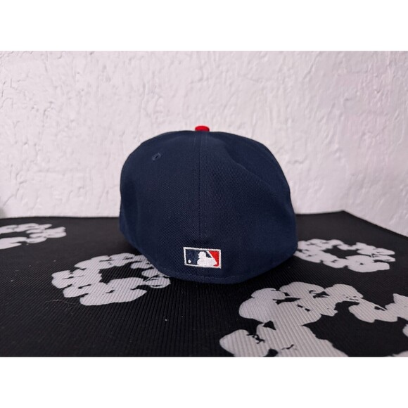 7 1/4 Boston Red Sox HATCLUB Samuel Adams Beer Pack Fitted Hat Navy Blue Red Sam - Picture 5 of 8